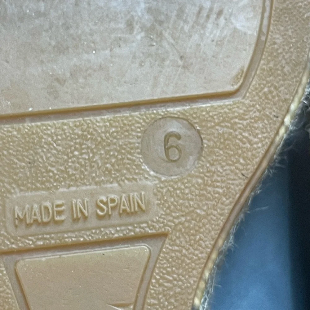 Patricia Green Madeline Suede Leather Espadrille Sandals Size 6 Made In Spain - Picture 10 of 11